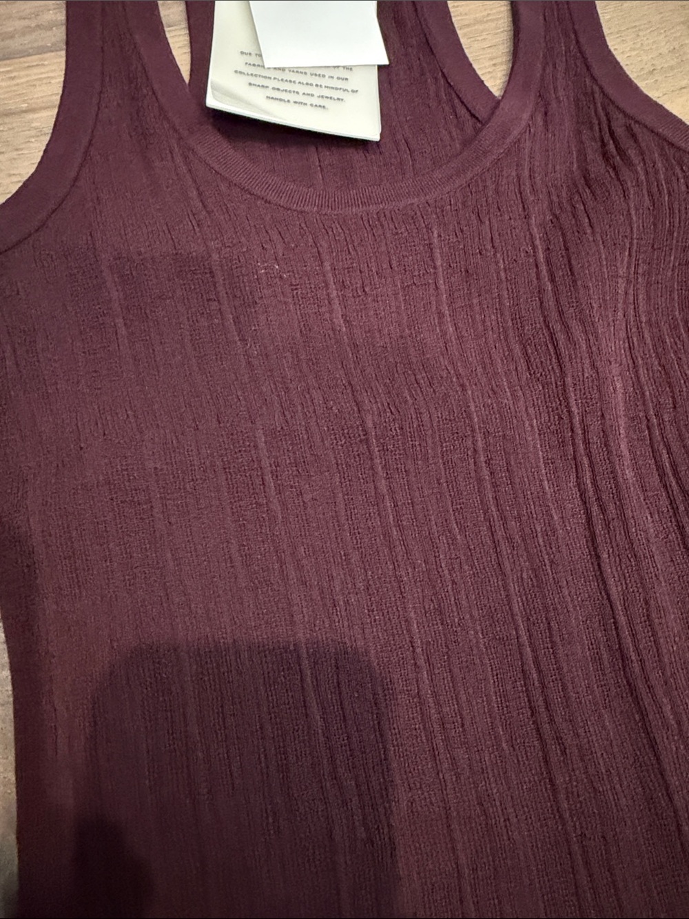 A.L.C. Women's Iris Tank Top in Deep Burgundy NWT Sz Small - Picture 3 of 5